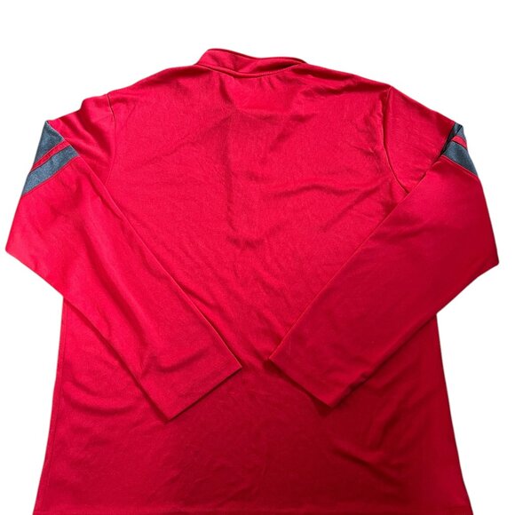 NHL Chicago Blackhawks 1/4 Zip Pullover Size XL 42-44 Red Long Sleeves Jacket - Picture 3 of 3